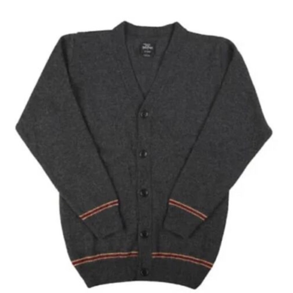 Lochaven of Scotland Medium Grey Wool Harry Potter Gryffindor Cardigan xs